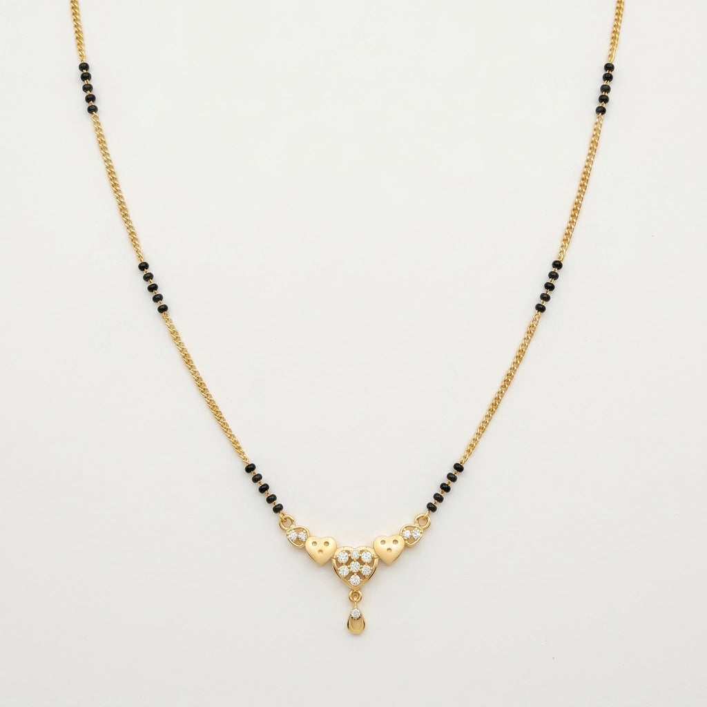 Svarna Heart Charm Mangalsutra