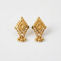 Geometric Drop Stud Earrings