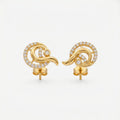 Aurora Swirl Stud Earrings