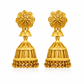 Gold Traditional Jhumka Earrings