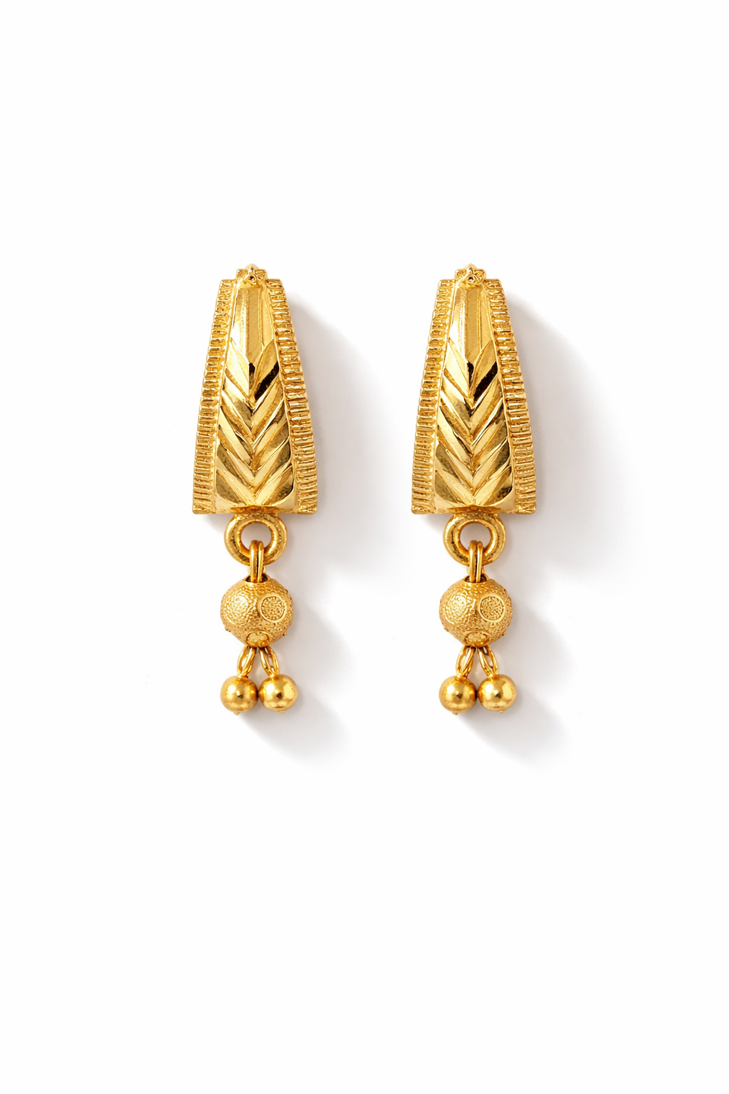 Gold Jhumki Drop Earrings