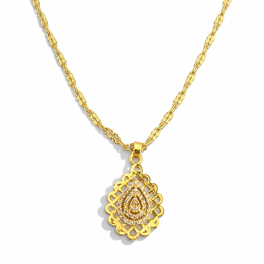 Royal Teardrop Pendant Necklace
