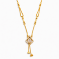 Diamond Drop Charm Necklace