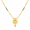 Heart Owl Charm Mangalsutra