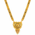 Antique Peacock Filigree Long Necklace