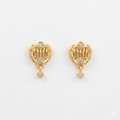 Royal Crown Gold Drop Earrings