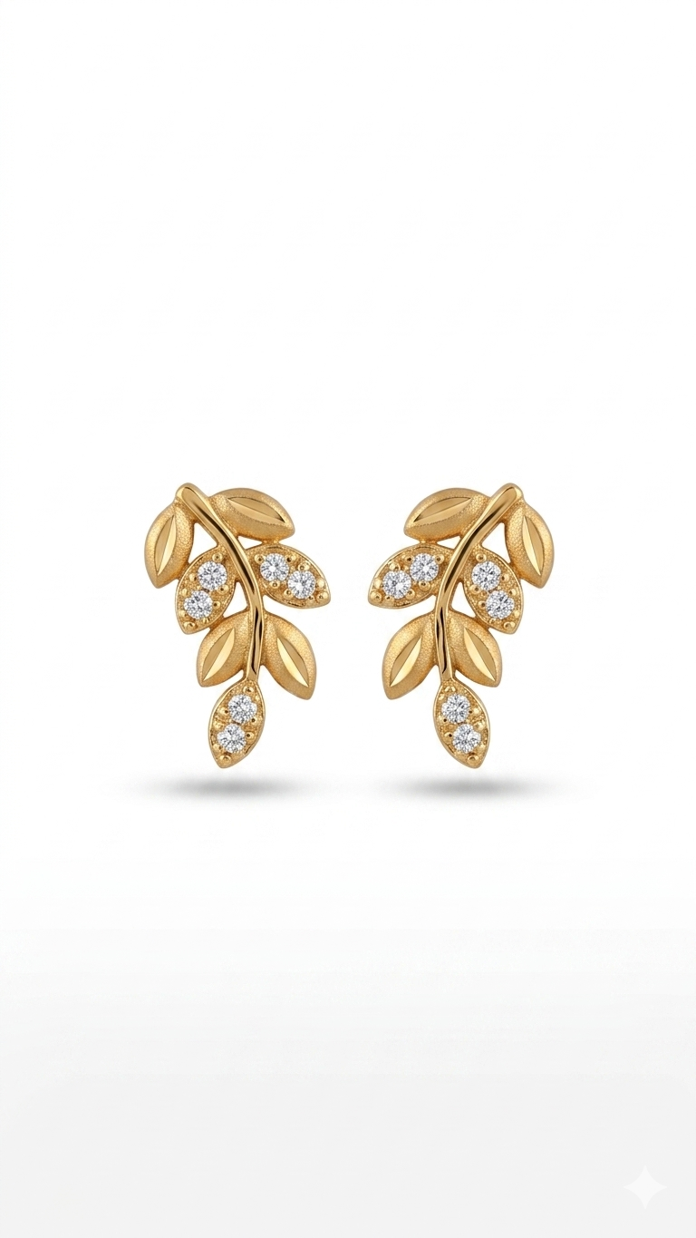 Leaf Stud Earrings