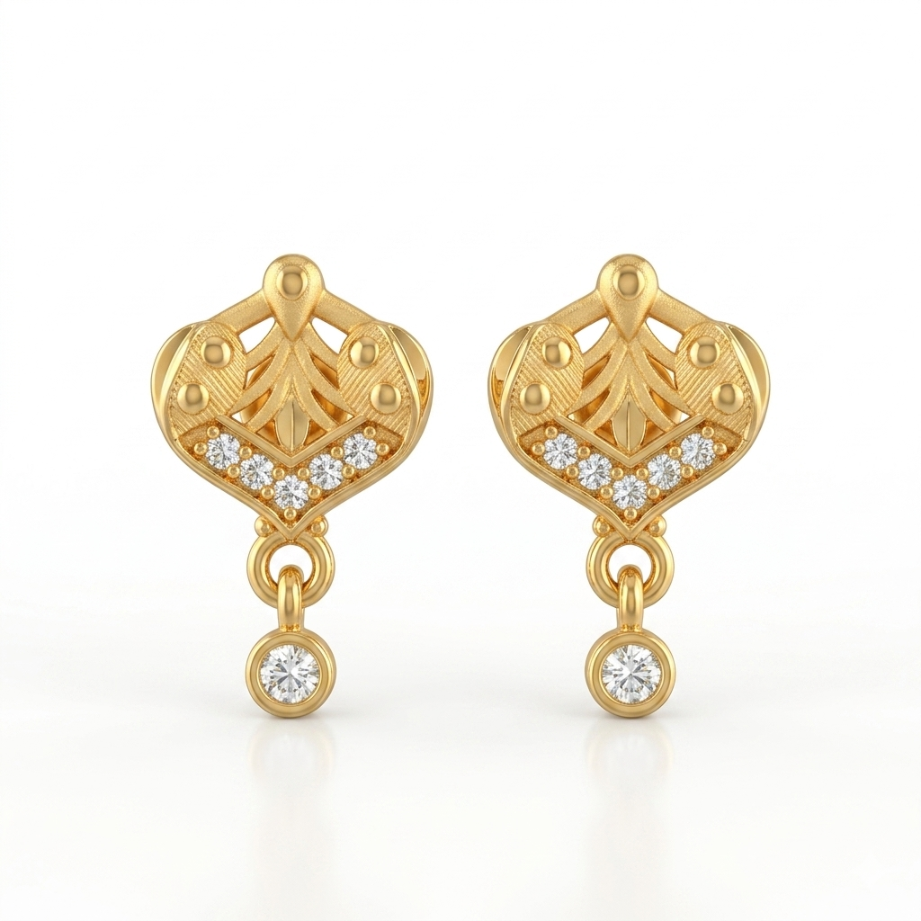 Classic Drop Stud Earrings