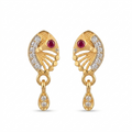 Designer Oval Drop Earrings