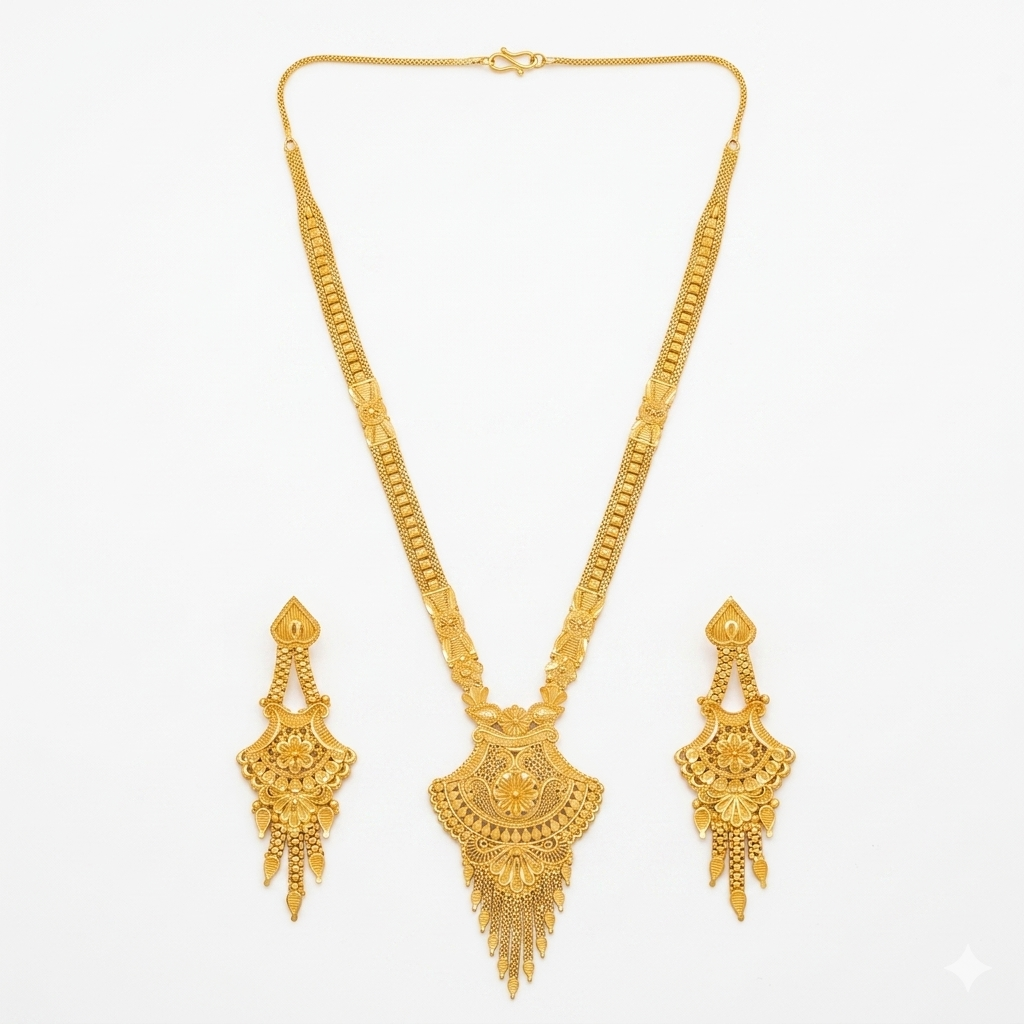 Royal Floral Antique Long Mangalsutra