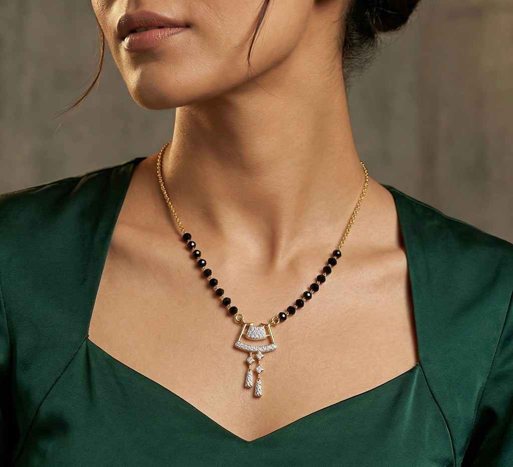 Elegant Drape Tassel Mangalsutra