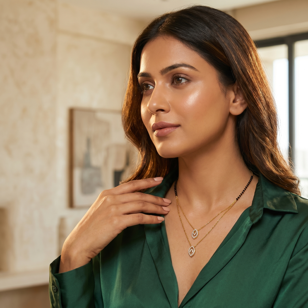 Radiant Leaf Duo Mangalsutra