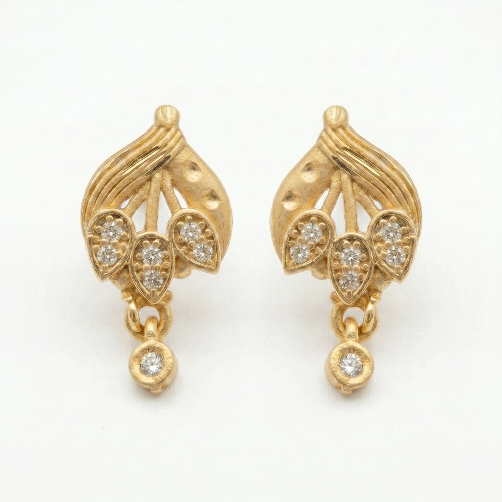 Elegant Leaf Drop Earrings