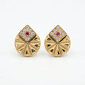 Royal Sunburst Crystal Stud Earrings