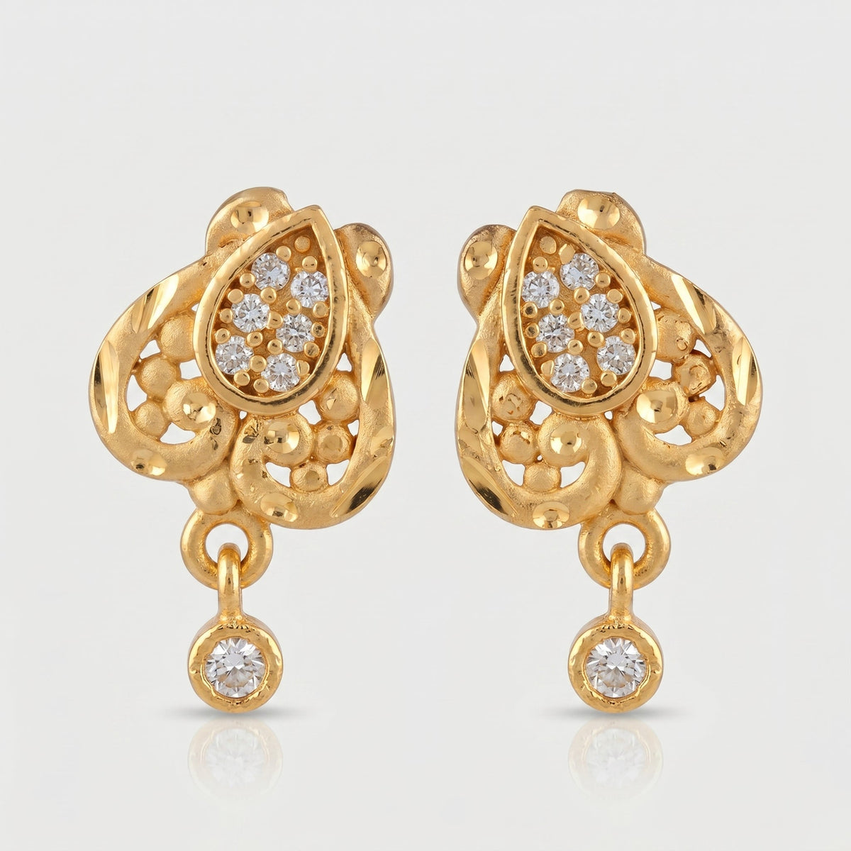 Teardrop Sparkle Designer Earrings