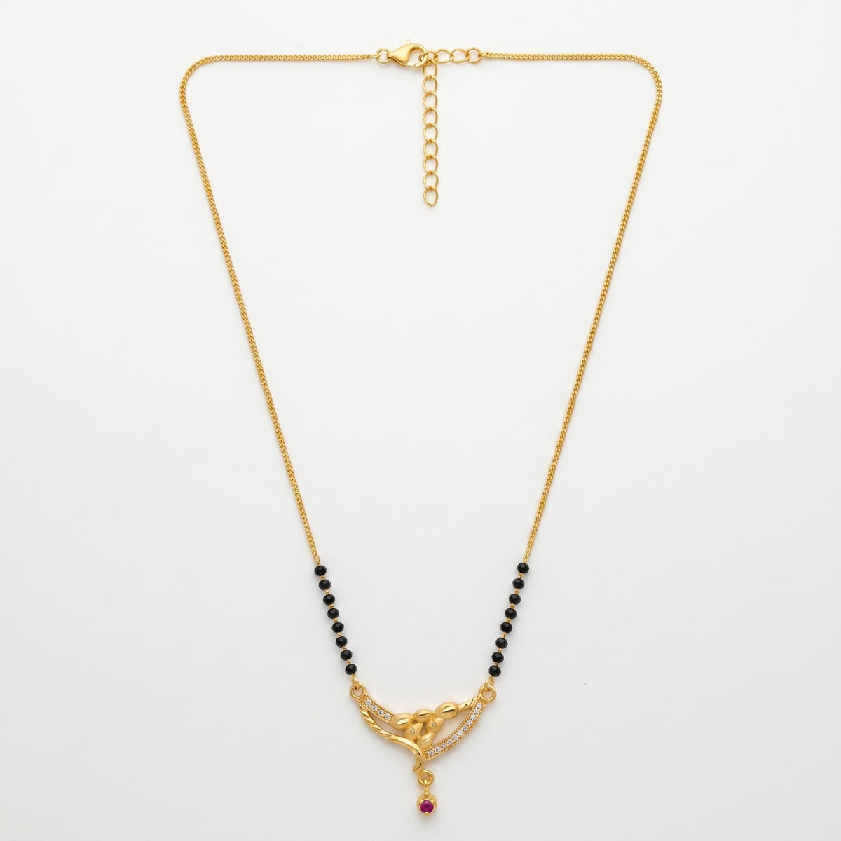 Royal Leaf Elegance 24K Gold Plated Premium Mangalsutra