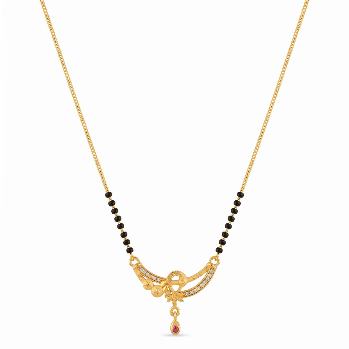 Aarohi Leaf Charm Mangalsutra