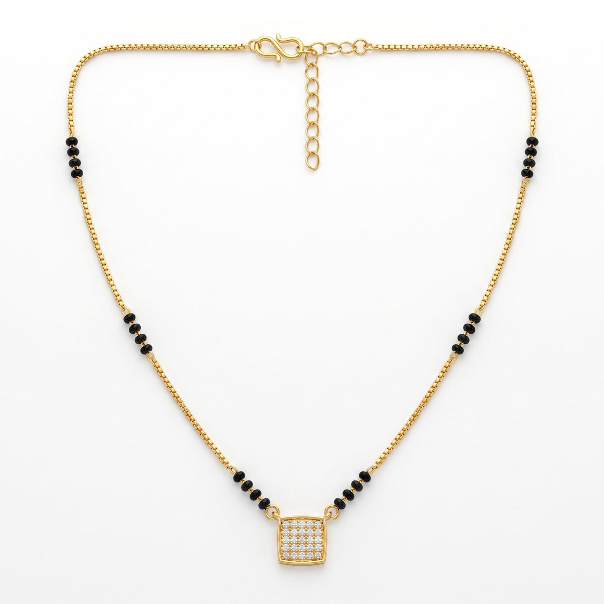 Square Pavé Mangalsutra