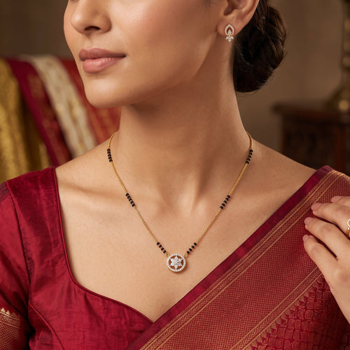 Circular Floral Mangalsutra