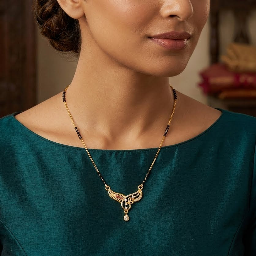 Swarna Viraasat Floral Mangalsutra