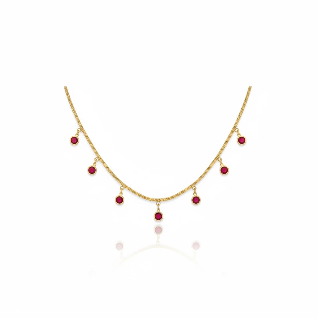 Crimson Drop Necklace