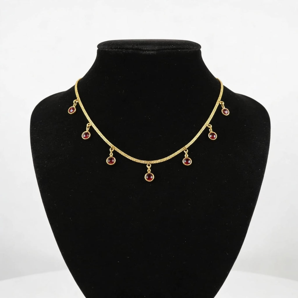 Crimson Drop Necklace