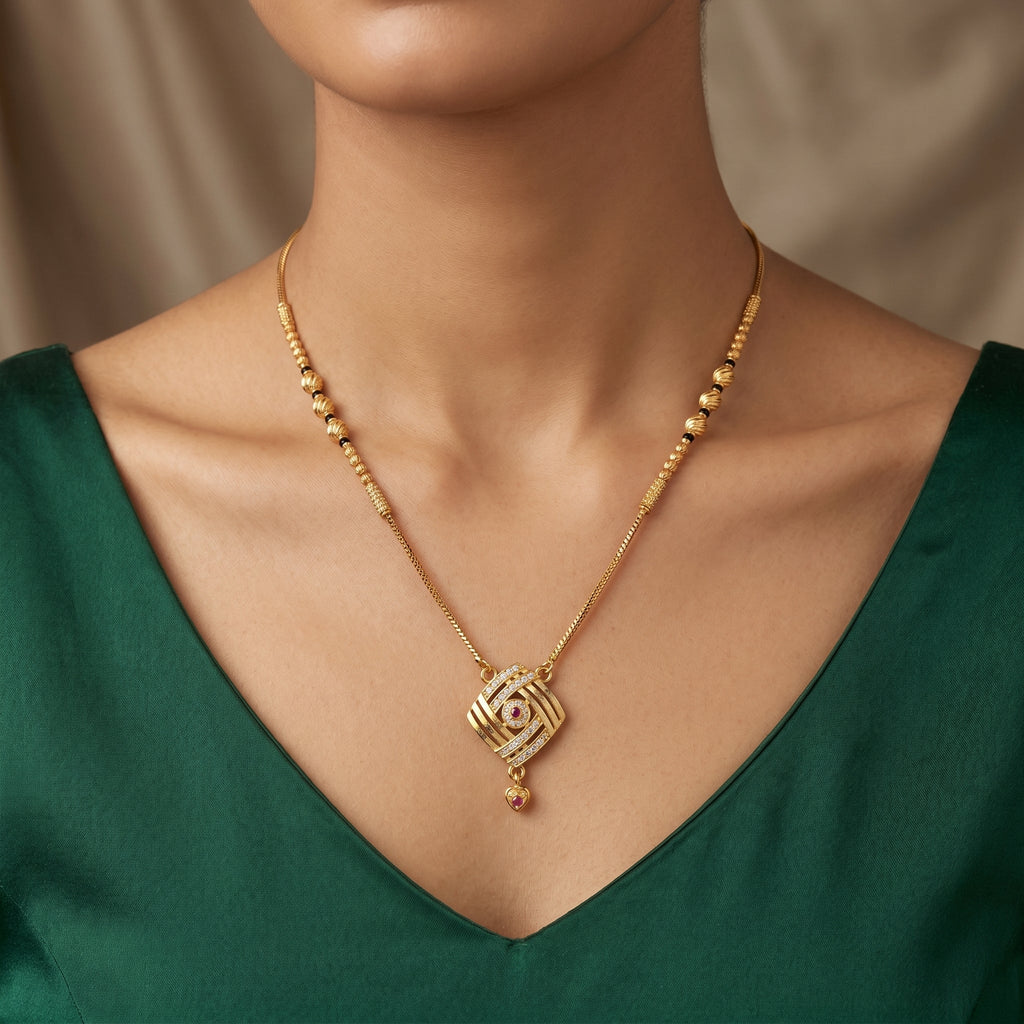 Ruby Aura Mangalsutra