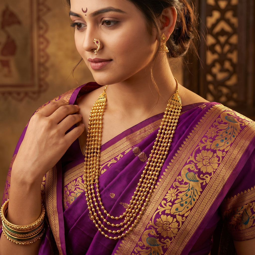 Maharashtrian Multi-Layer Beaded Haar