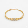 Golden Heart Charm Bracelet