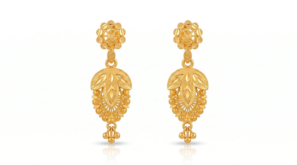 Golden Lotus Heritage Earrings