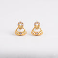 Prism Arc Diamond Stud Earrings