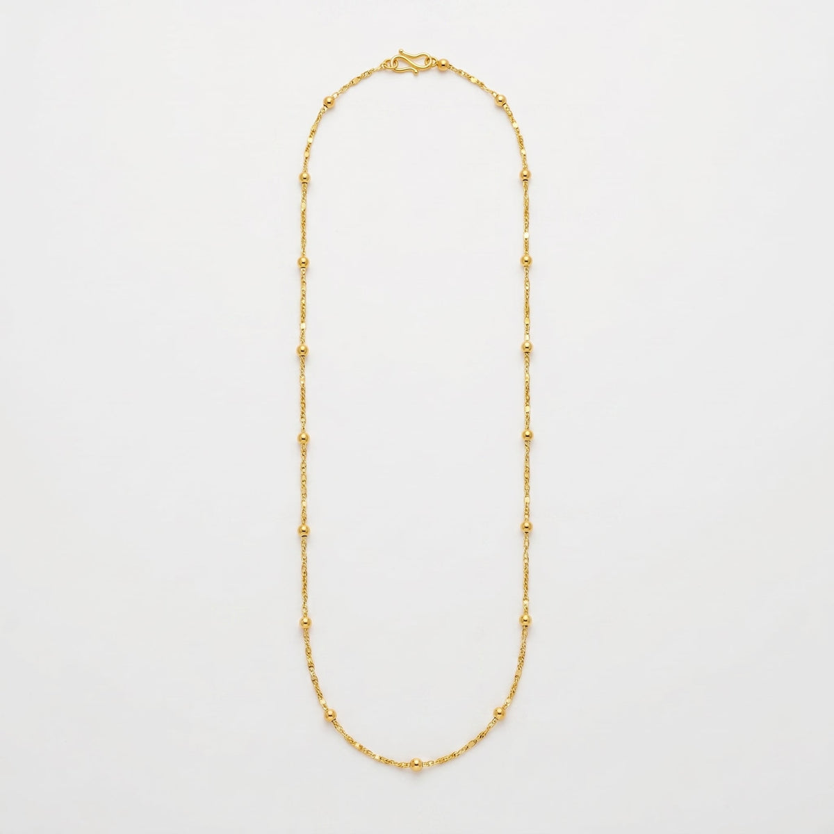 Classic Bead Station Gold Chain
