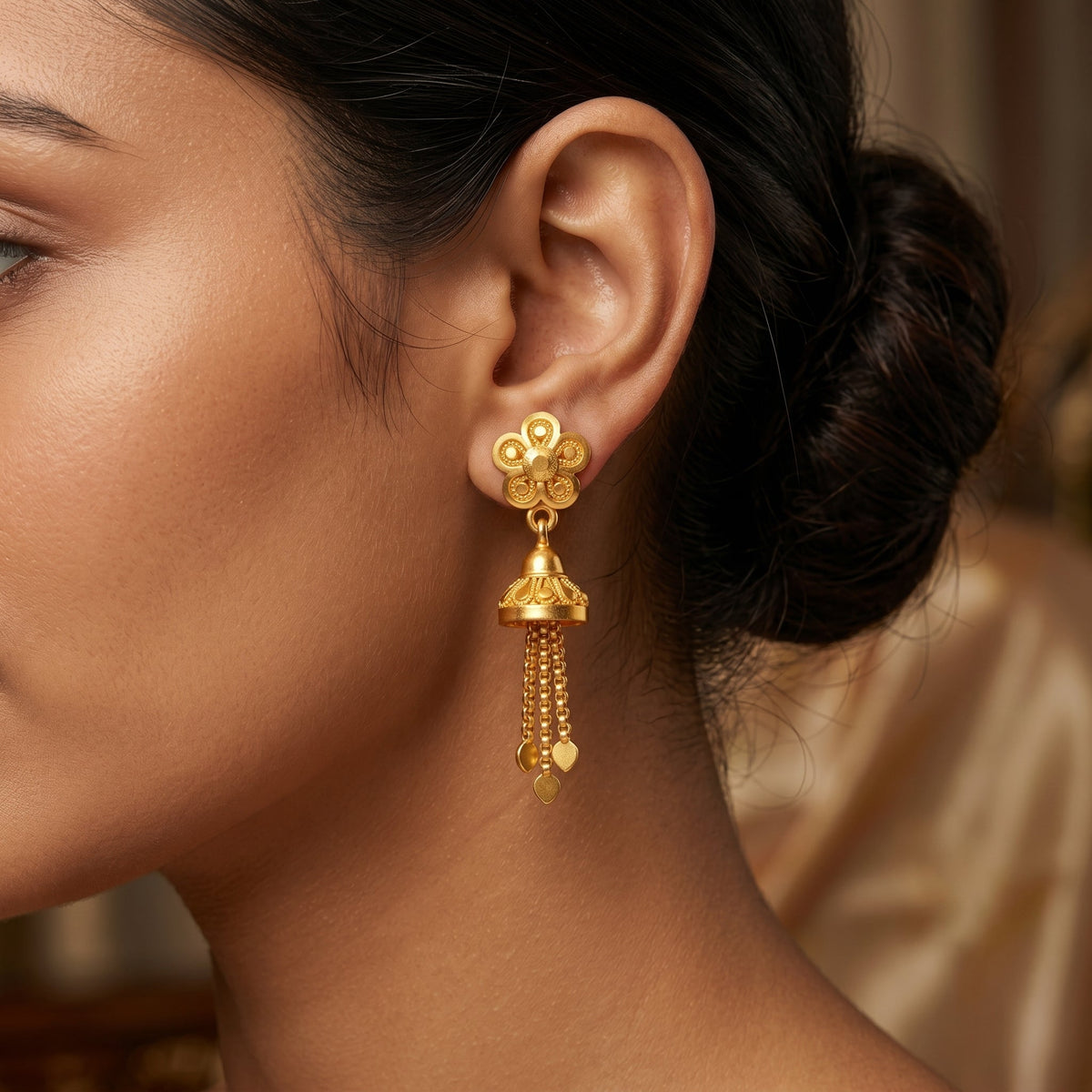 Maharani Bloom Drop Earrings