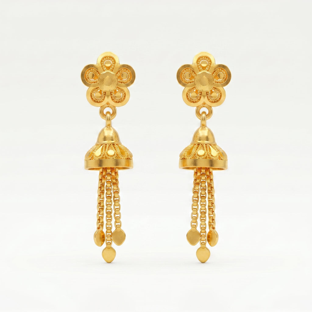 Maharani Bloom Drop Earrings