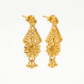 Floral Filigree Drop Earrings