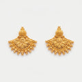 Royal Lotus Filigree Stud Earrings