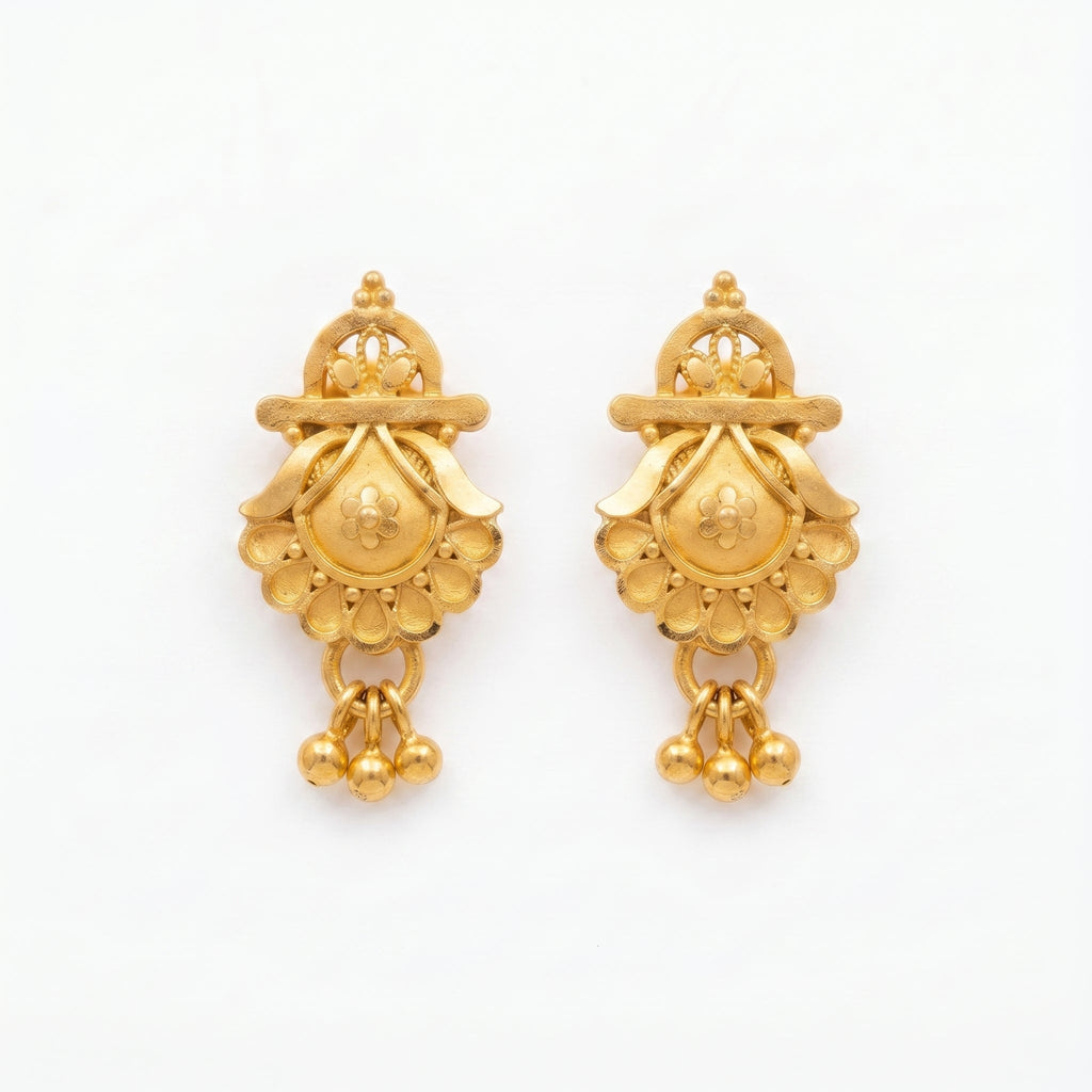 Royal Blossom Drop Earrings