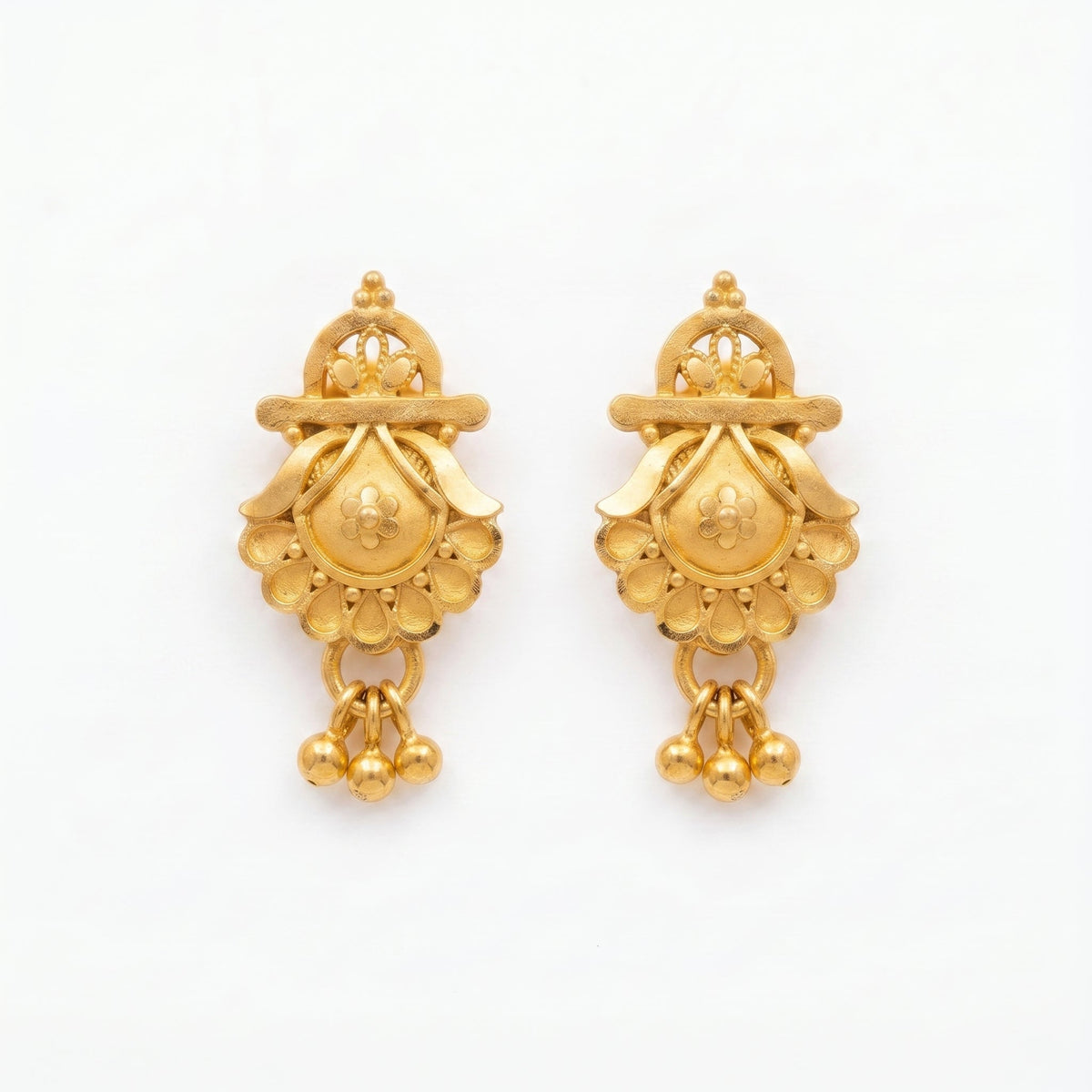Royal Blossom Drop Earrings