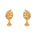 Golden Fern Drop Earrings