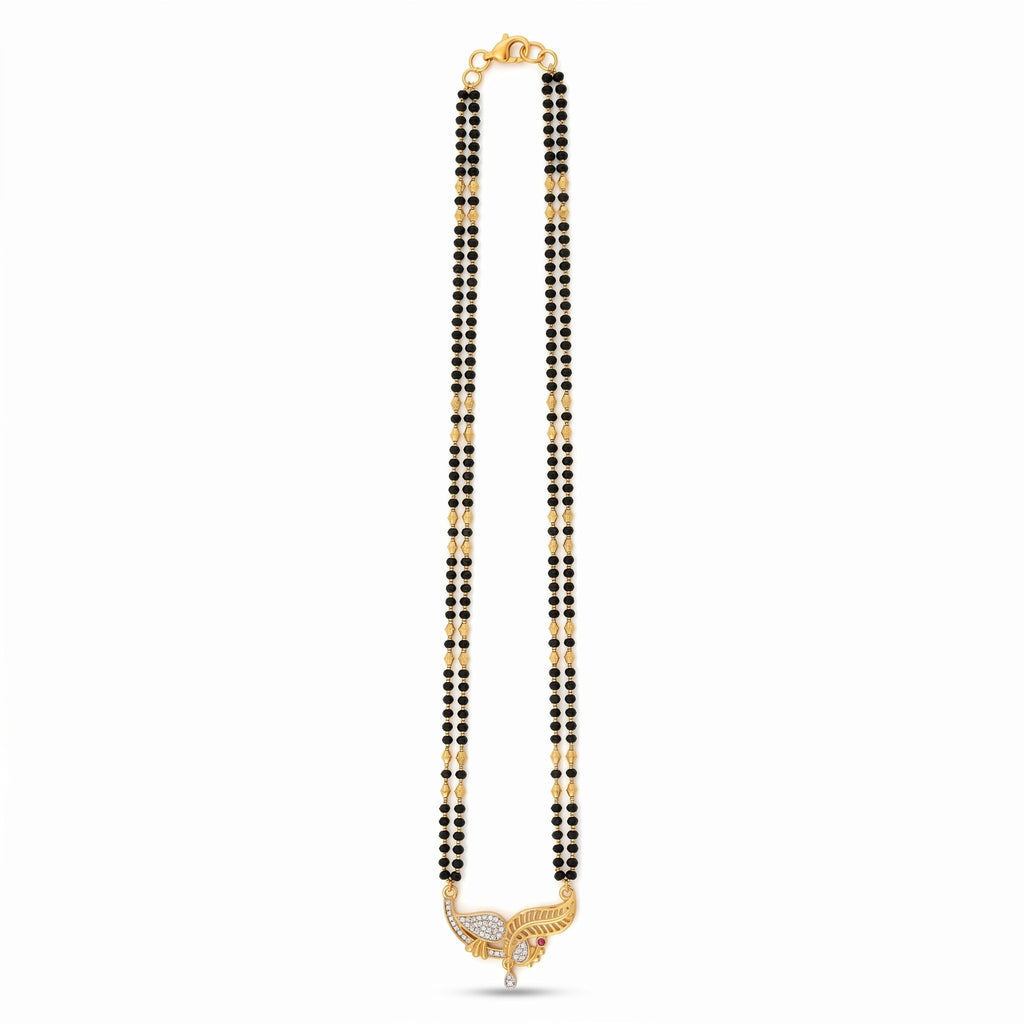 Golden Feather Dual-Line Mangalsutra