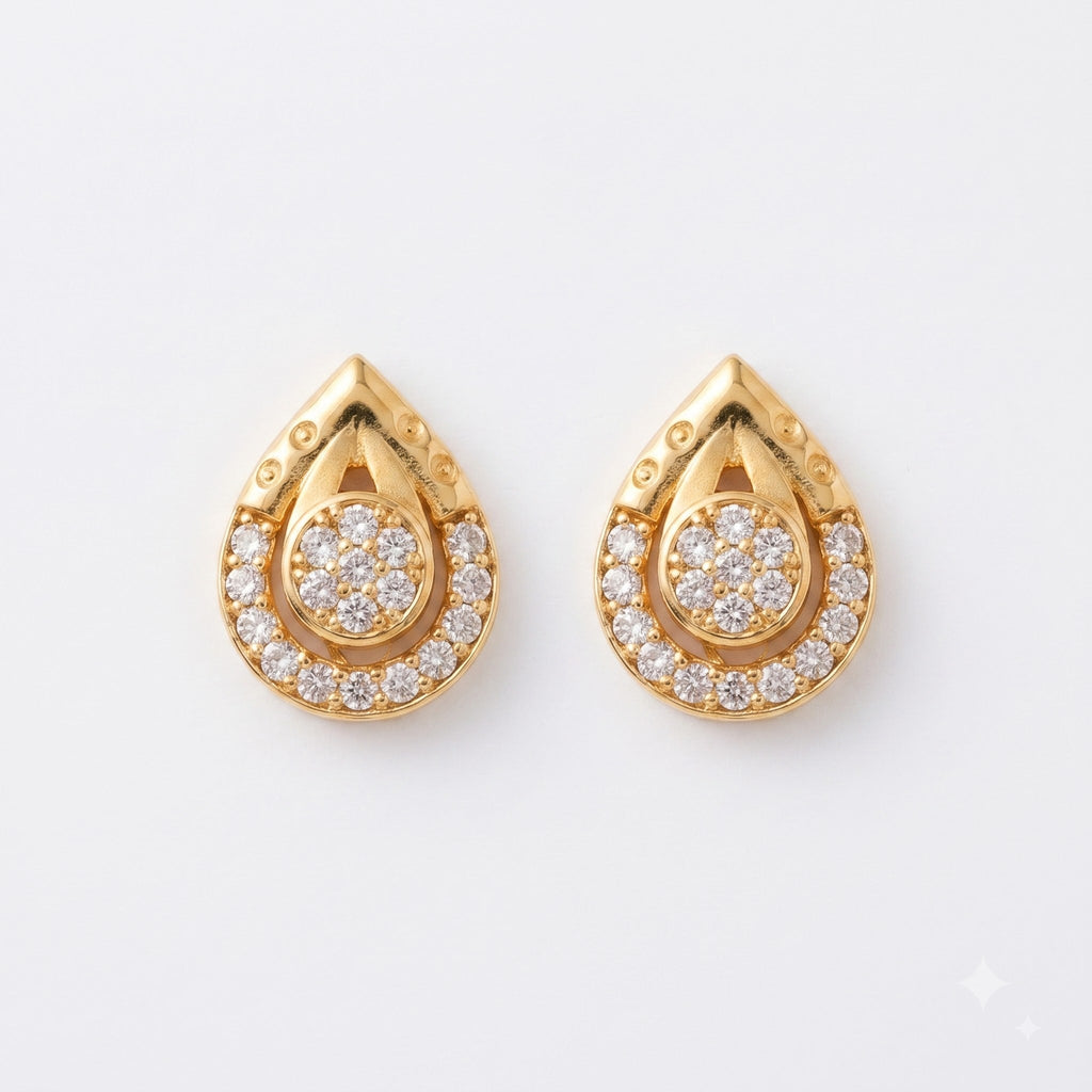Diamond Eyedrop Earrings