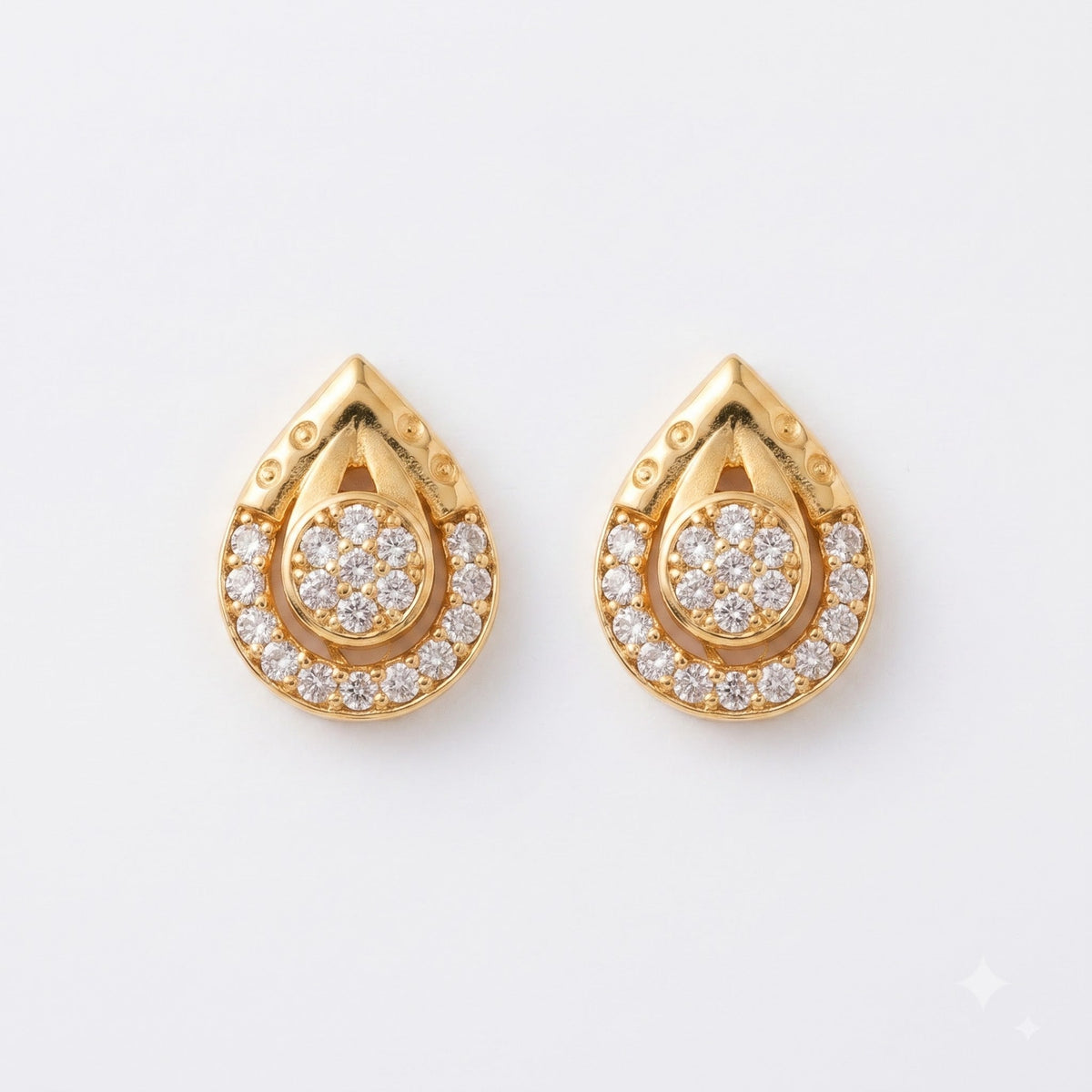 Diamond Eyedrop Earrings