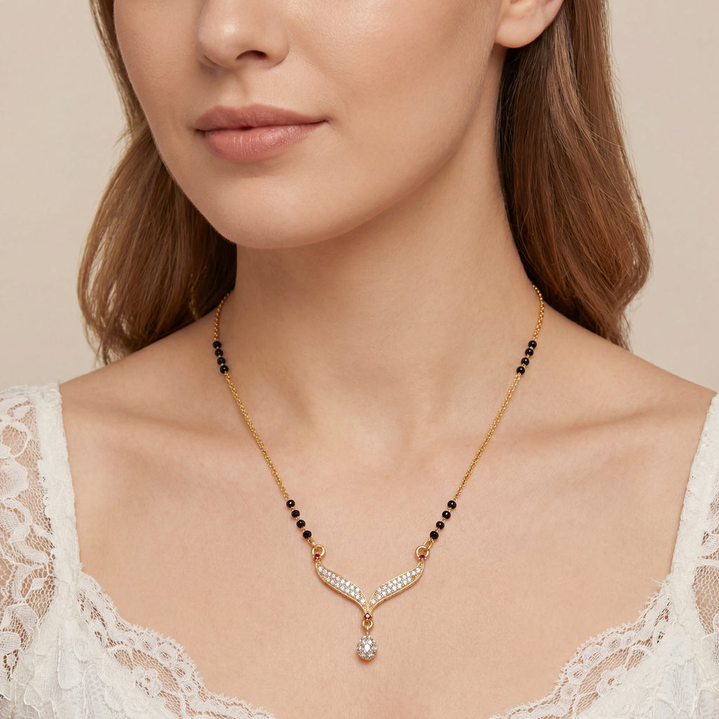 Hiranya Chandra Drop Mangalsutra