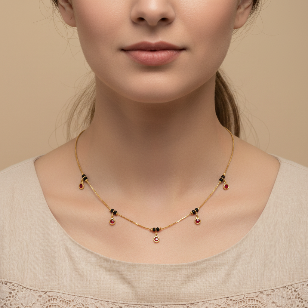 Ruby Drop Grace Mangalsutra