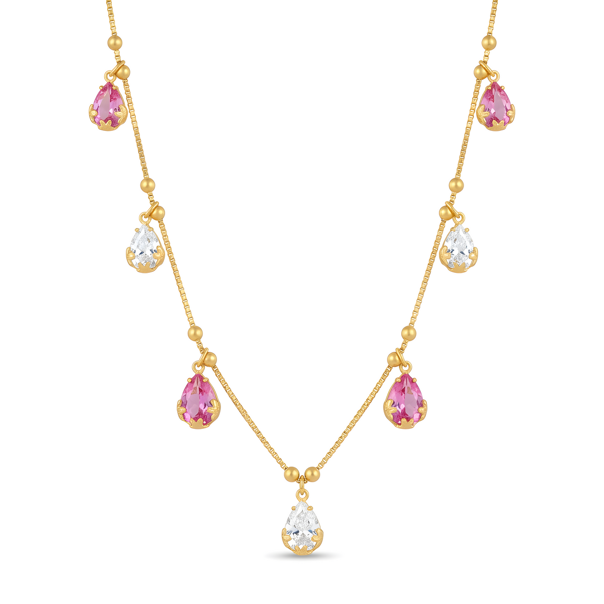 Rose Teardrop Necklace